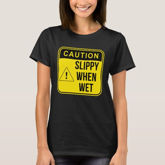 Caution Construction Danger Careful Meme Sarcasti Tシャツ (正面)