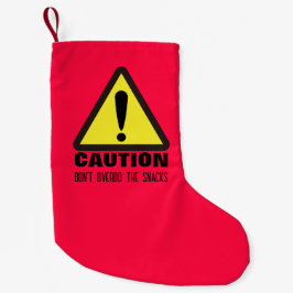Caution! Dear Santa  スモールクリスマスストッキング