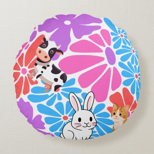 Caution design ラウンドクッション (正面)