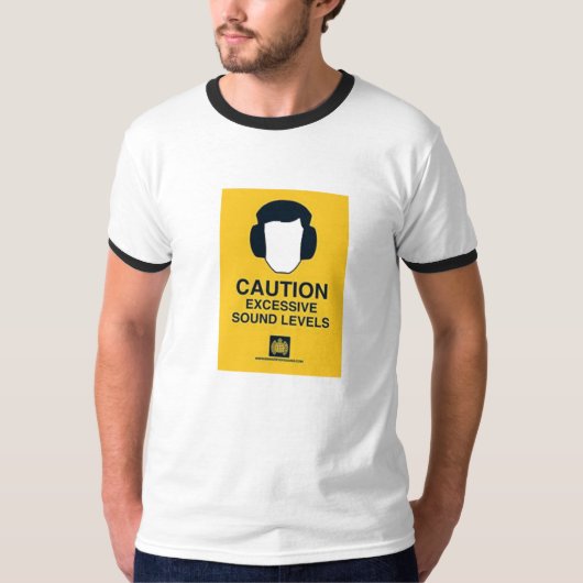 CAUTION EXCESSIVE SOUND LEVELS Tシャツ (正面)