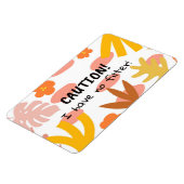 Caution Flexible Photo Magnet マグネット (左側)