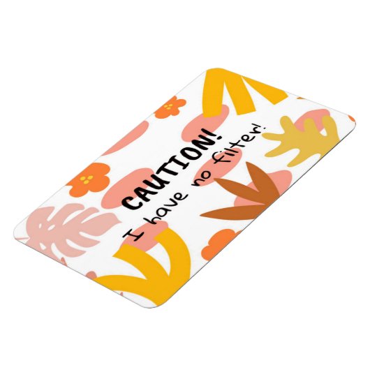 Caution Flexible Photo Magnet マグネット (左側)