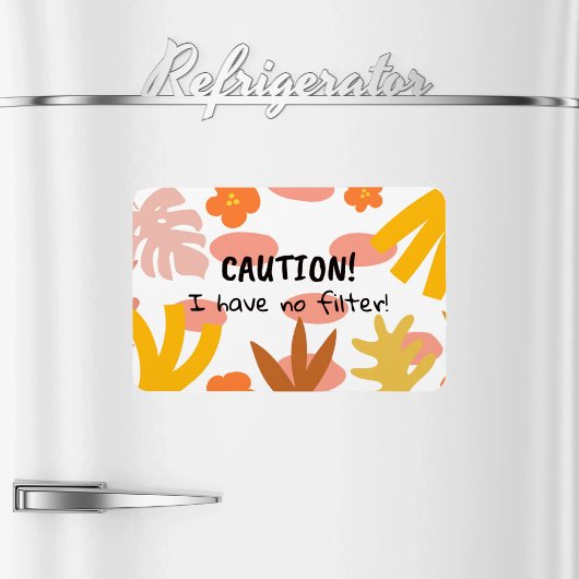 Caution Flexible Photo Magnet マグネット