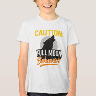 Caution Full Moon Behavior Shirt – Funny Werewolf  トライブレンドＴシャツ