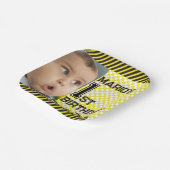 Caution! Funny First Birthday party ペーパープレート (傾斜あり)