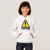 Caution! Funny Holiday Gift Hoodie (正面フル)