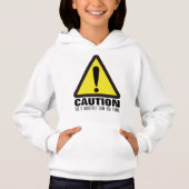 Caution! Funny Holiday Gift Hoodie (正面)
