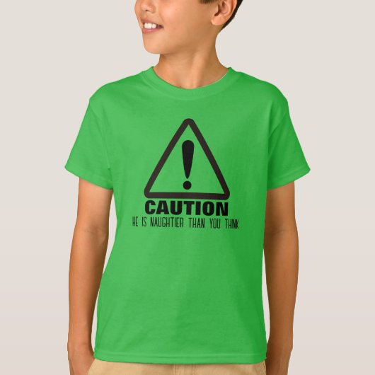 Caution! Funny Holiday Gift T-shirts  Tシャツ (正面)