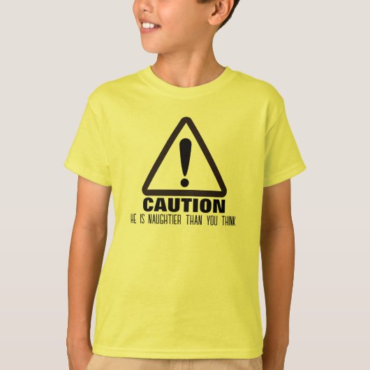 Caution! Funny Holiday Gift T-shirts  Tシャツ (正面)