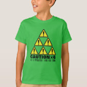 Caution! Funny Holiday Gift T-shirts  Tシャツ (正面)