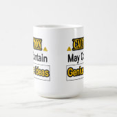 Caution Geniusアイディアおもしろいオフィスギフト コーヒーマグカップ (中央)