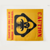 "CAUTION" "GROPING jOE"バイデン氏はビル内にある タペストリー (正面(横))