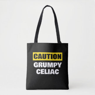 Caution Grumpy Celiac Coeliac トートバッグ