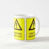 Caution - Hot Coffee Mug コーヒーマグカップ (正面右)