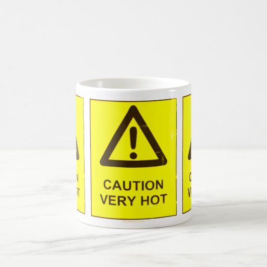 Caution - Hot Coffee Mug コーヒーマグカップ (中央)