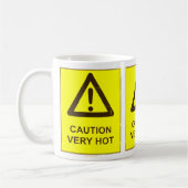Caution - Hot Coffee Mug コーヒーマグカップ (左)