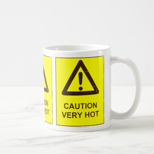 Caution - Hot Coffee Mug コーヒーマグカップ (右)