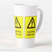 Caution - Hot Latte Mug カフェラテマグ (右アングル)