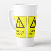 Caution - Hot Latte Mug カフェラテマグ (左アングル)