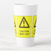 Caution - Hot Latte Mug カフェラテマグ (正面)