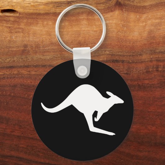 Caution Kangaroo キーホルダー (正面)