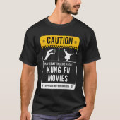 Caution May Startalking About Kung Fu Movies vinta Tシャツ (正面)