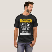 Caution May Startalking About Kung Fu Movies vinta Tシャツ (正面フル)