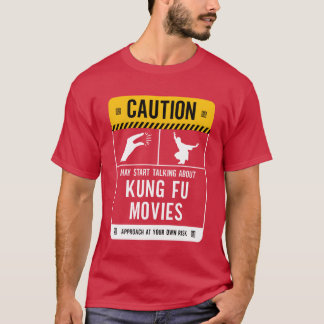 Caution May Startalking About Kung Fu Movies vinta Tシャツ