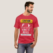 Caution May Startalking About Kung Fu Movies vinta Tシャツ (正面フル)