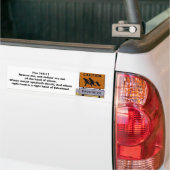 caution_migrants_prohibido、Psaの144:11の救助… バンパーステッカー (トラック上)