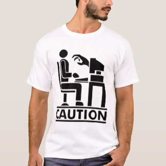 Caution Monsters in PC Tシャツ