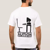 Caution Monsters in PC Tシャツ (裏面)