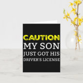 Caution My Son Just Got His Driver's License  カード (黄色い花)