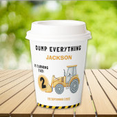 "Caution: Party Ahead! Construction Birthday  紙コップ