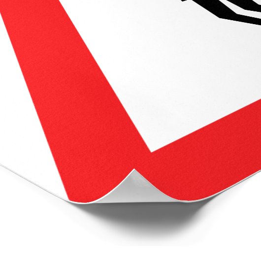 Caution Prostitute (Attenzione Prostitute) Sign ポスター (角)