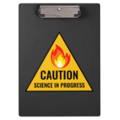 Caution Science in Progress クリップボード (正面)