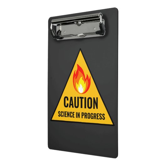 Caution Science in Progress ミニクリップボード (アングル2)
