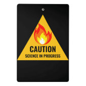 Caution Science in Progress ミニクリップボード (裏面)