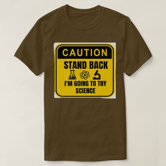 Caution Science In Progress Premium 206 Tシャツ (デザイン正面)