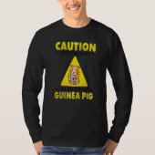 Caution Spontaneously Talks About Guinea Pig Anima Tシャツ (正面)