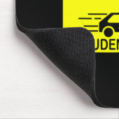 Caution Student Driver Funny マウスパッド (コーナー)