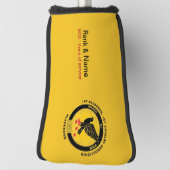 Cav金ゴールドゴルフパターヘッダーカバー ゴルフヘッドカバー (回転90)