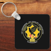 Cav関連付けクラシックブラックキーチェーン キーホルダー (正面)