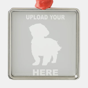 Cavachonのカスタマイズオーナメント、ペット写真 メタルオーナメント