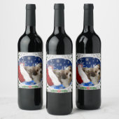 Cavachonのクリスマス ワインラベル (ボトル)