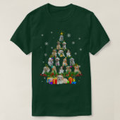 Cavachon Christmas Tree Lights Funny Lover Dog Xma Tシャツ (デザイン正面)