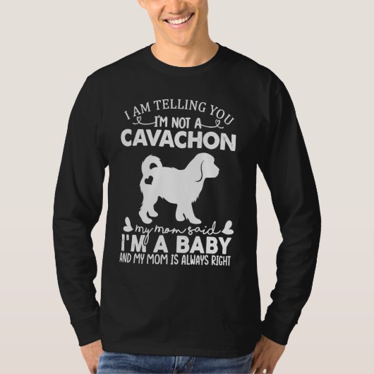 Cavachon Dog For Women Mom Mama Baby Dog Tシャツ (正面)
