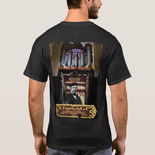 CAVAILLE-COLLパイプオルガン製作工房Tシャツ Tシャツ (裏面)