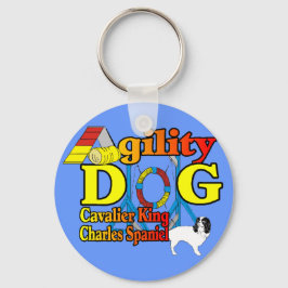 Cavalier_King_Charles_スパニエル犬_機敏性 キーホルダー