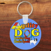 Cavalier_King_Charles_スパニエル犬_機敏性 キーホルダー (正面)